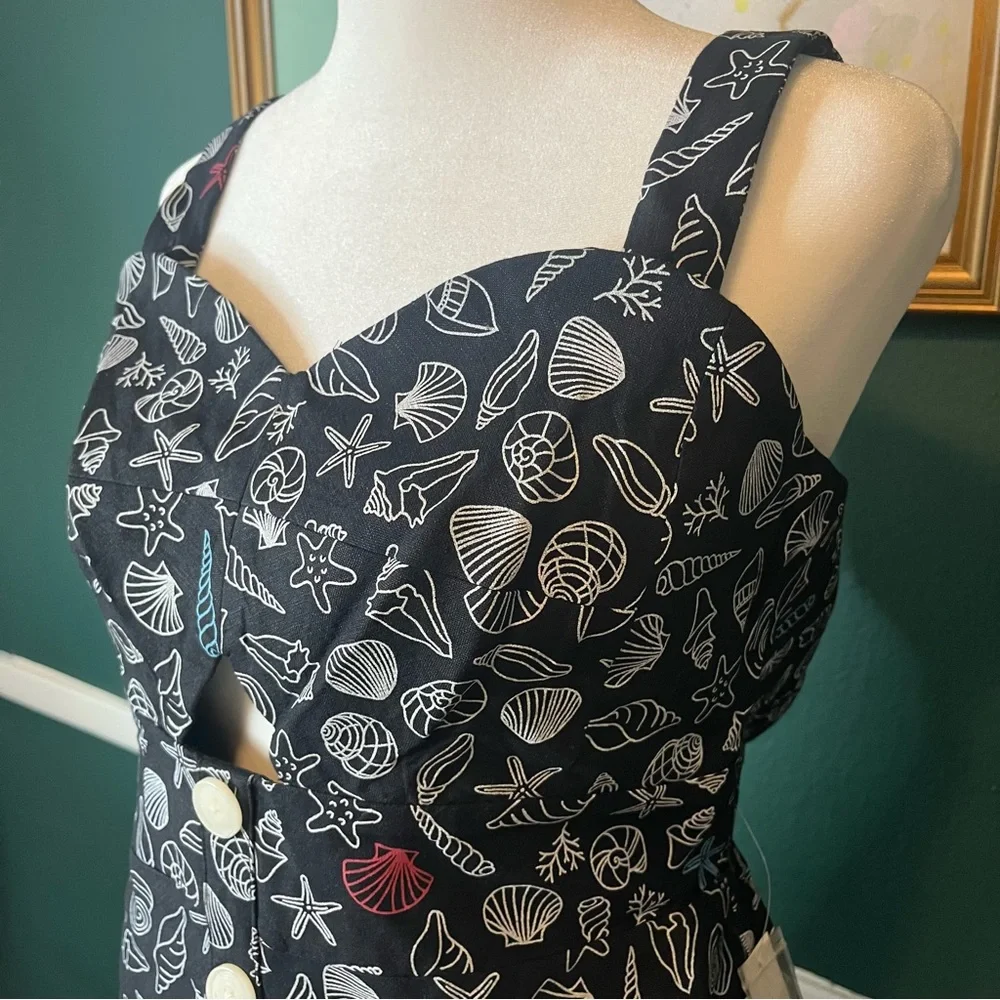 MODCLOTH Seashore Spectacular Fit and Flare Dress NWT - Picture 4 of 9